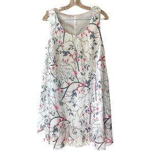No name brand women’s floral polyester tiered dress, size medium